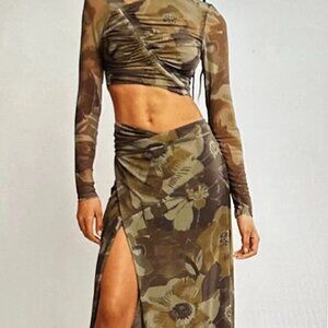 Free People Supernova Set in Army Combo Size L